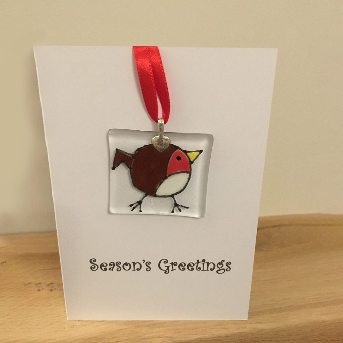 Handcrafted Fused Glass Christmas Cards