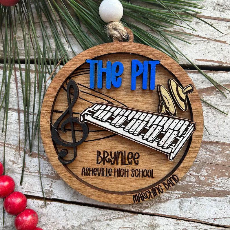 Personalized Band Christmas Tree Ornament