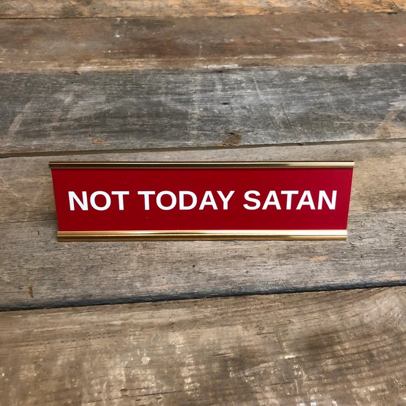 🔥This Week's Special Offer 49% OFF - F'ER IN CHARGE OF YOU F'ING F'S DESK SIGN🔥