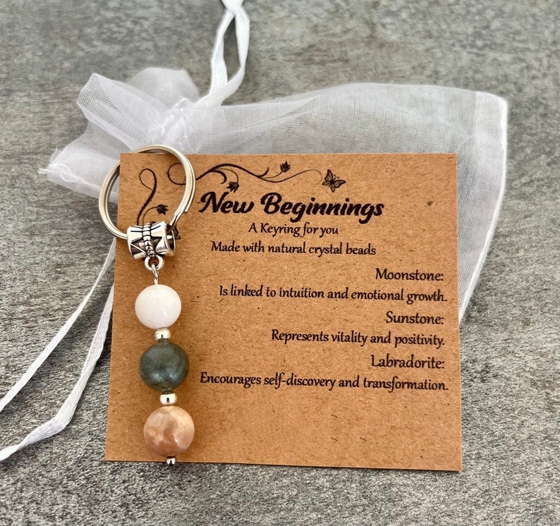 🌟Natural crystal keychain