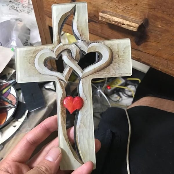 ❤️Cross Intertwined Hearts