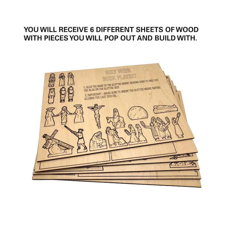 DIY Easter Holy week Book Playset