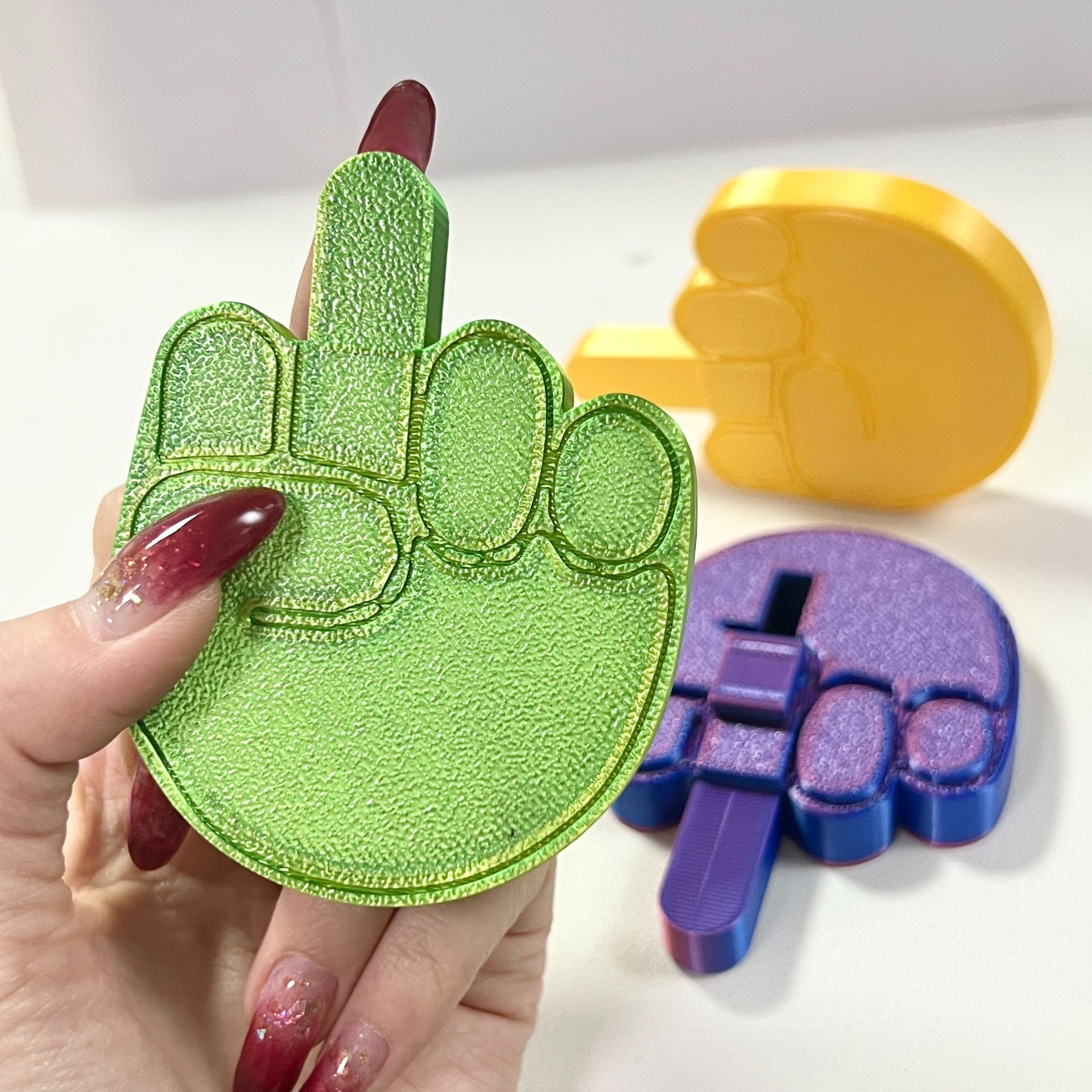 Funny 3D Printed Middle Finger Toy