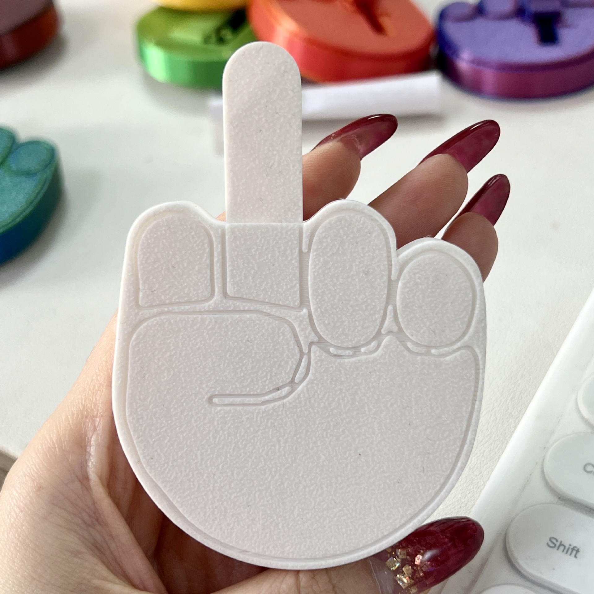 Funny 3D Printed Middle Finger Toy