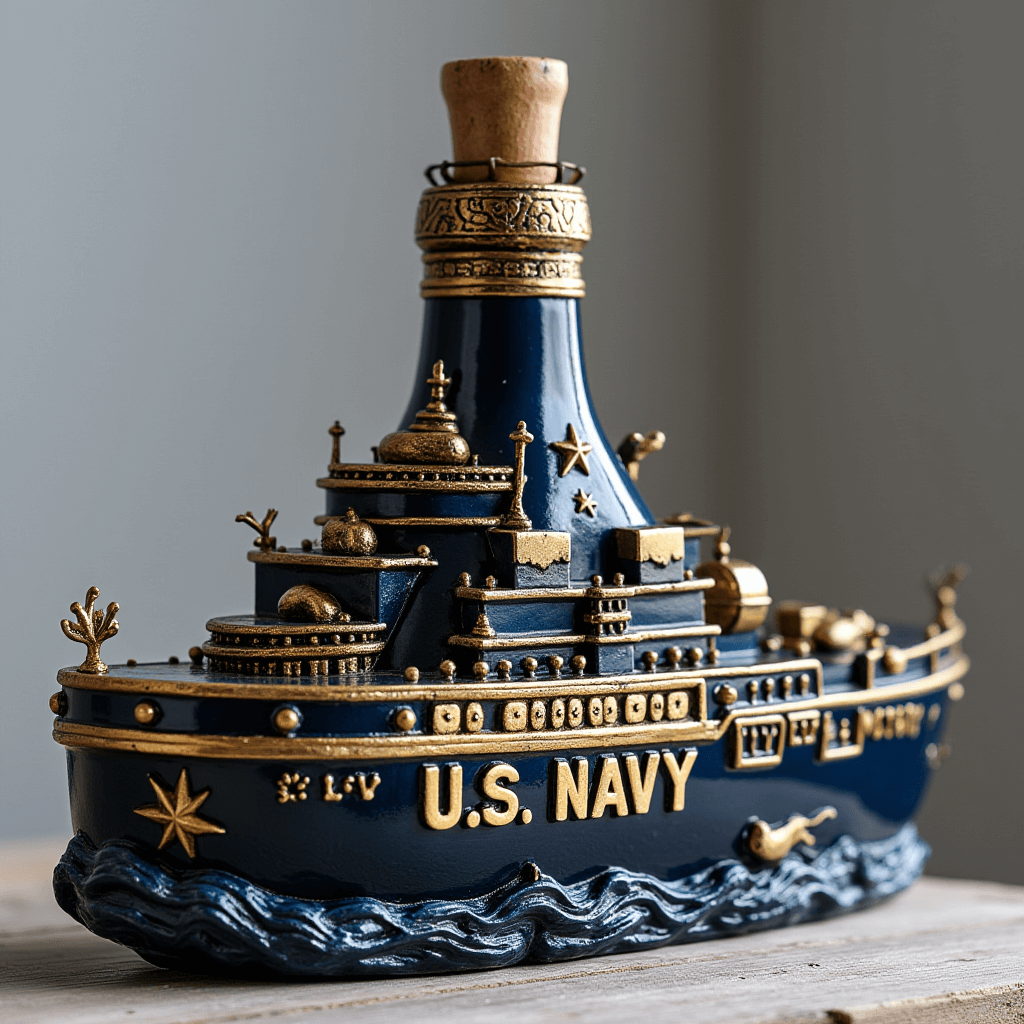 ⚓🥃 U.S. Navy Ship Decanter