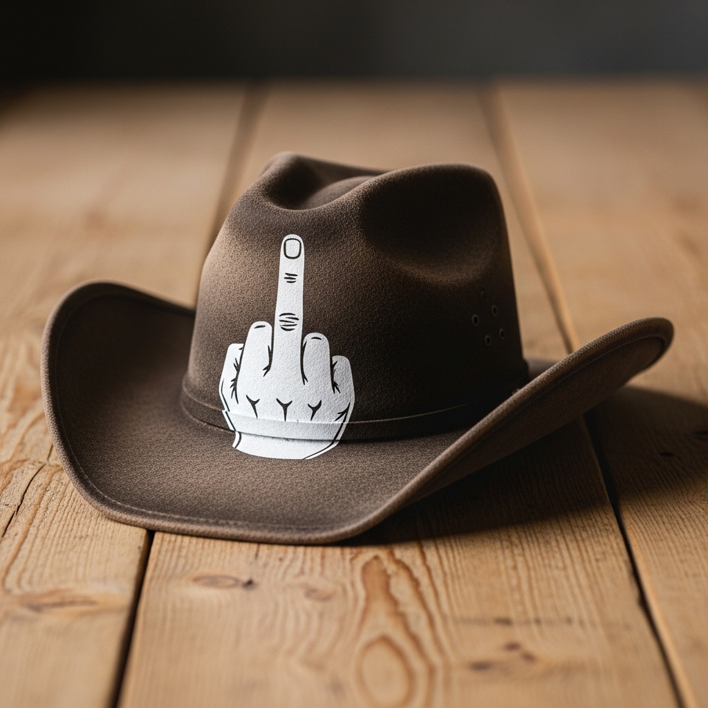 🤠☝️ Middle Finger Cowboy Hat &ndash; The Ultimate Attitude Accessory