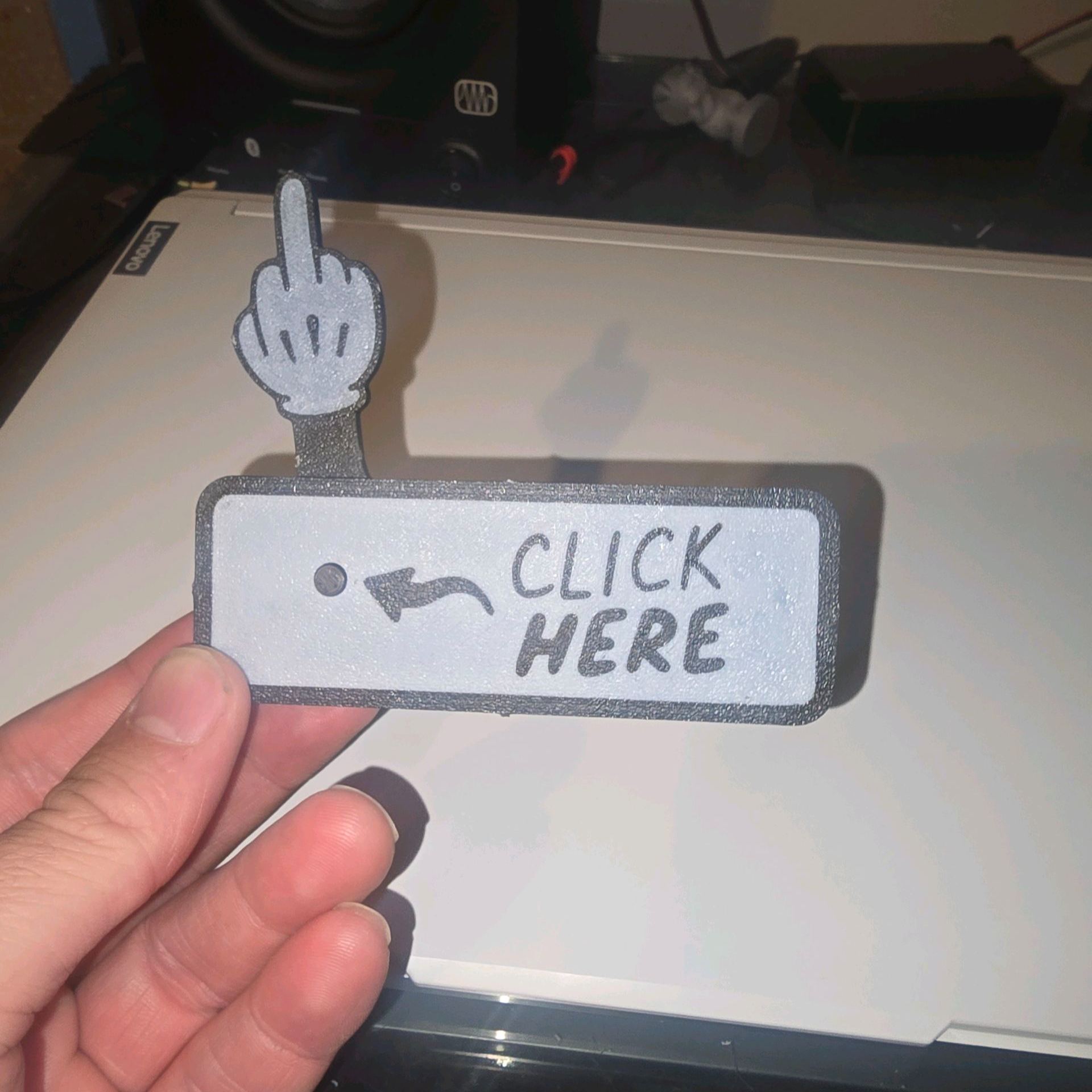 The "Click Here" Surprise Button - Hilarious Prank Toy