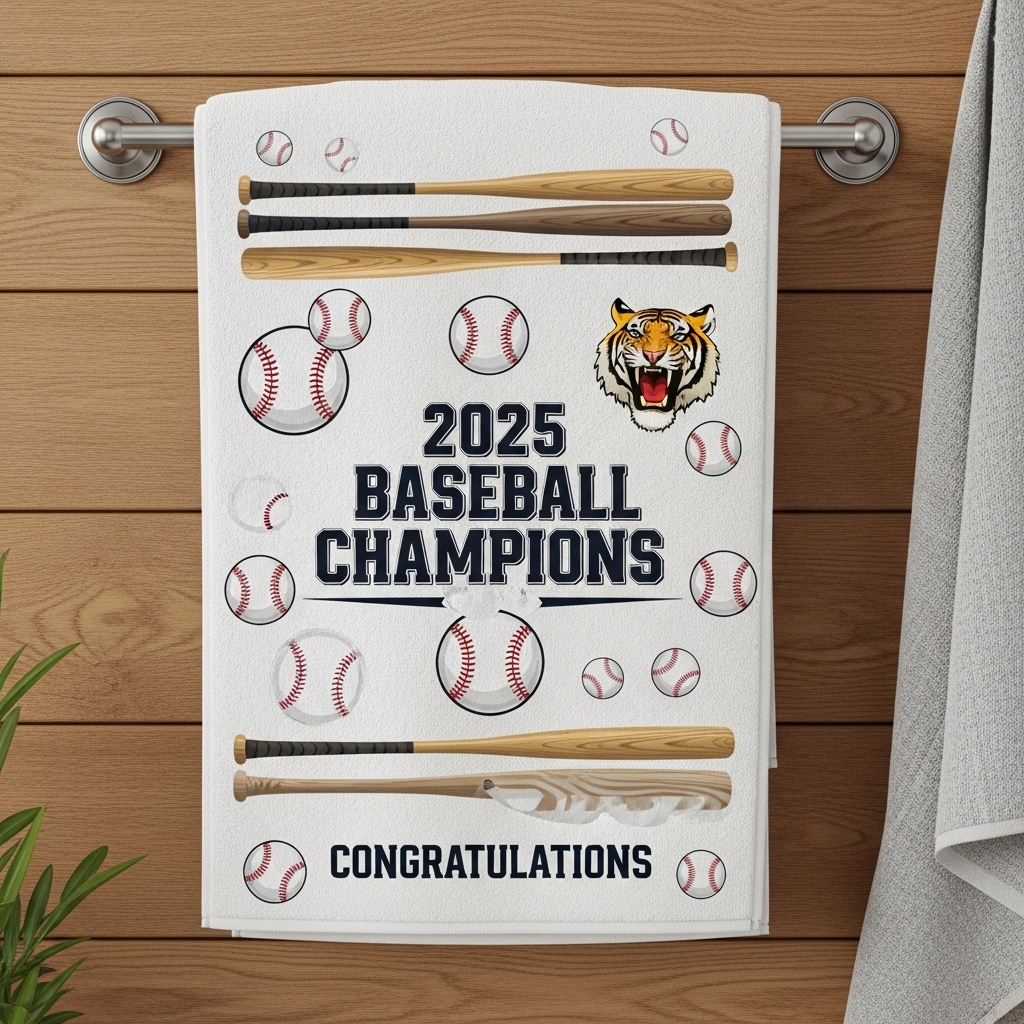 CINCINNATI BENGALS STRIPE SQUAD KITCHEN TOWEL
