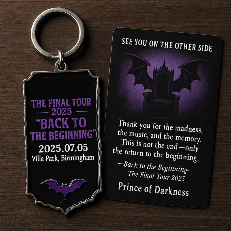 Ozzy Osbourne “Back to the Beginning” Final Tour Ticket Keychain