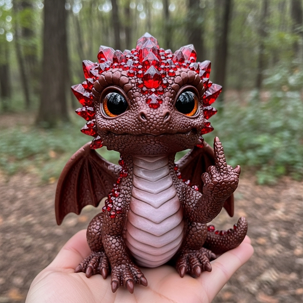 ✨ Bejeweled Gemstone Dragon Baby Ornament