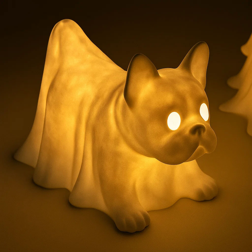Dachshund Ghost Lamp