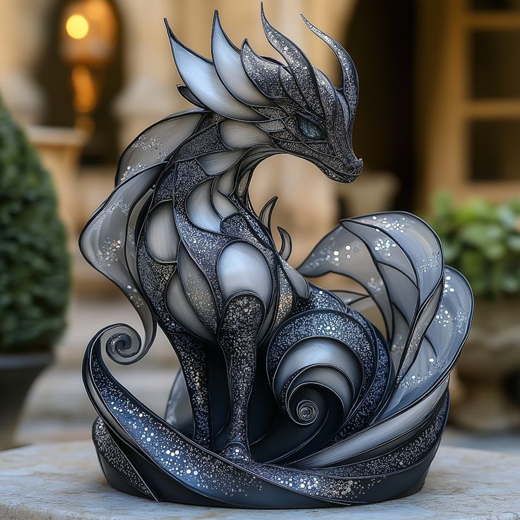 🐉Galaxy Dragon Statue – Mystical Fantasy Home Decor