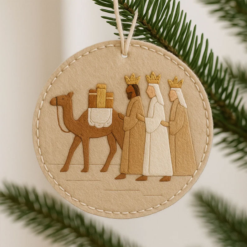 Felt Nativity Scene Ornament