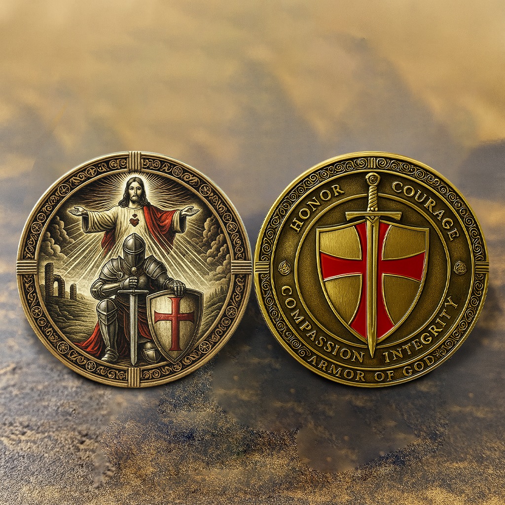 🛡️ Knight Templar Prayer Coin