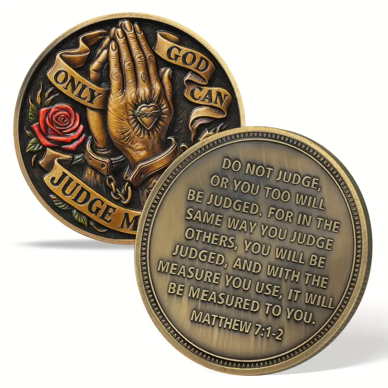 Only God Can Judge Me – Prayer Hands Commemorative Coin