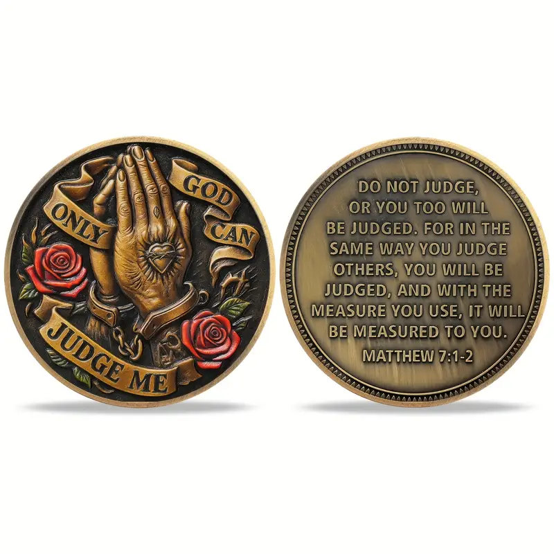 Only God Can Judge Me – Prayer Hands Commemorative Coin