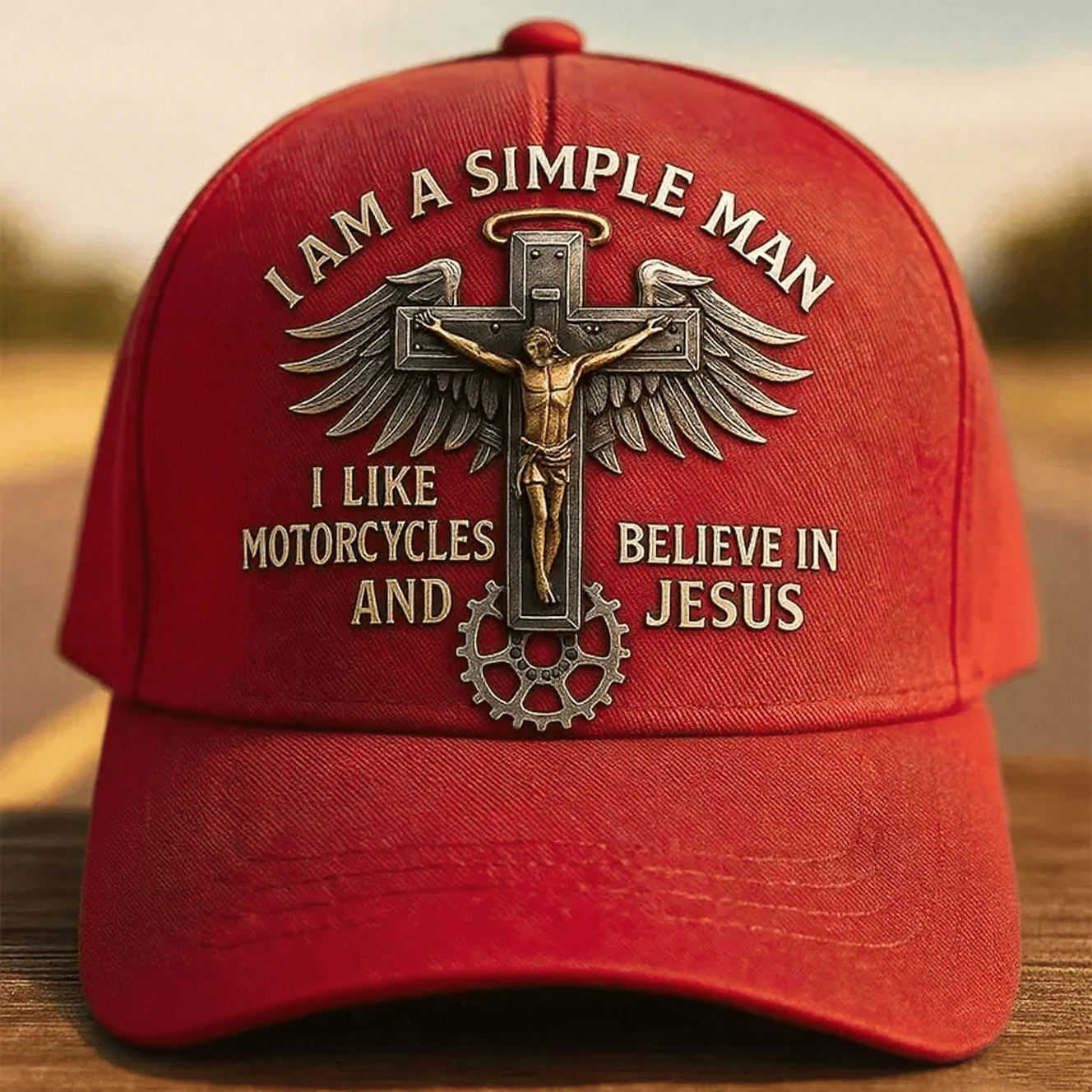 ✝️Adjustable Motorcycle Guardian Cap