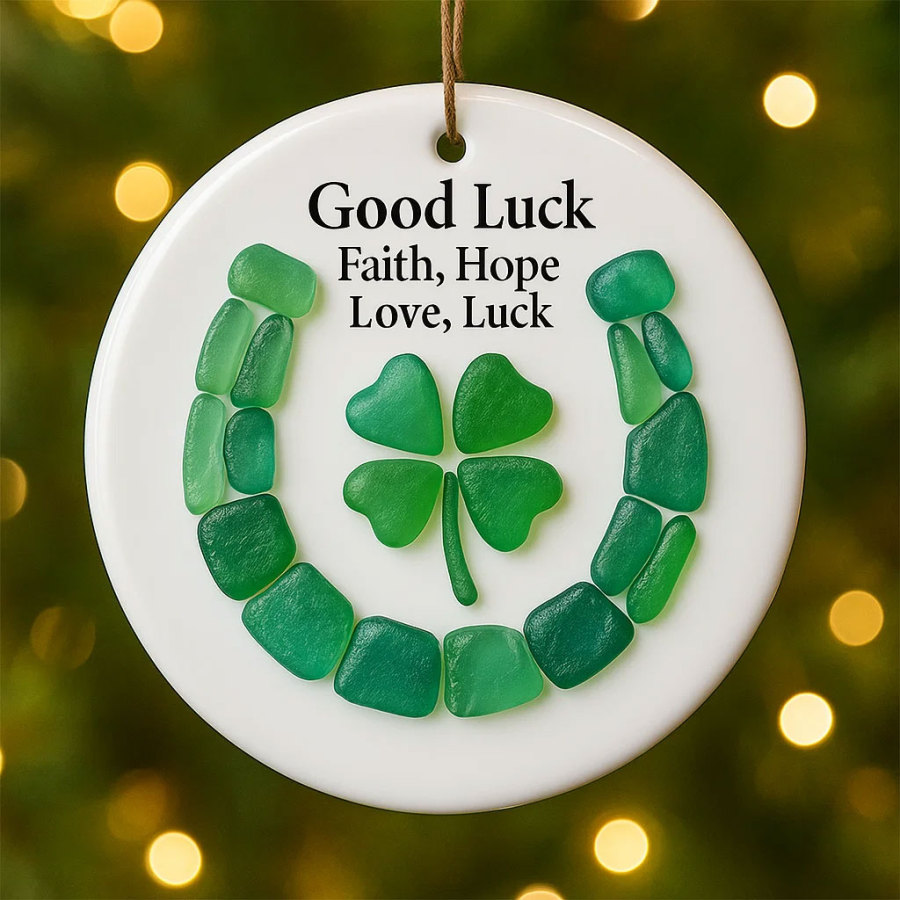 Horseshoe Sea Glass​ Lucky Charm​ 