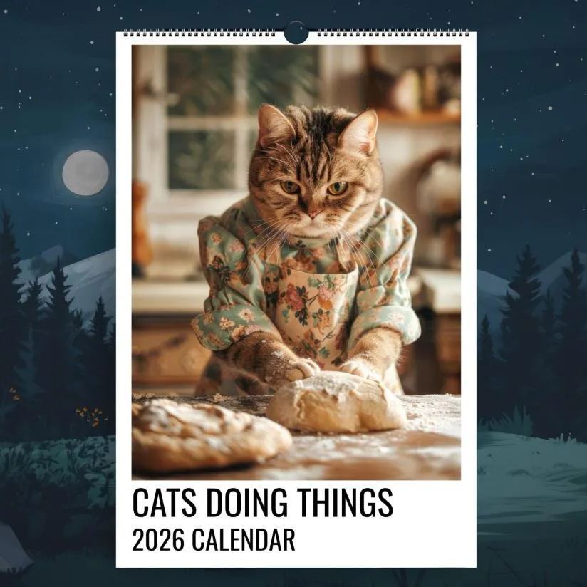 📅2026 Cats Doing Things Calendar