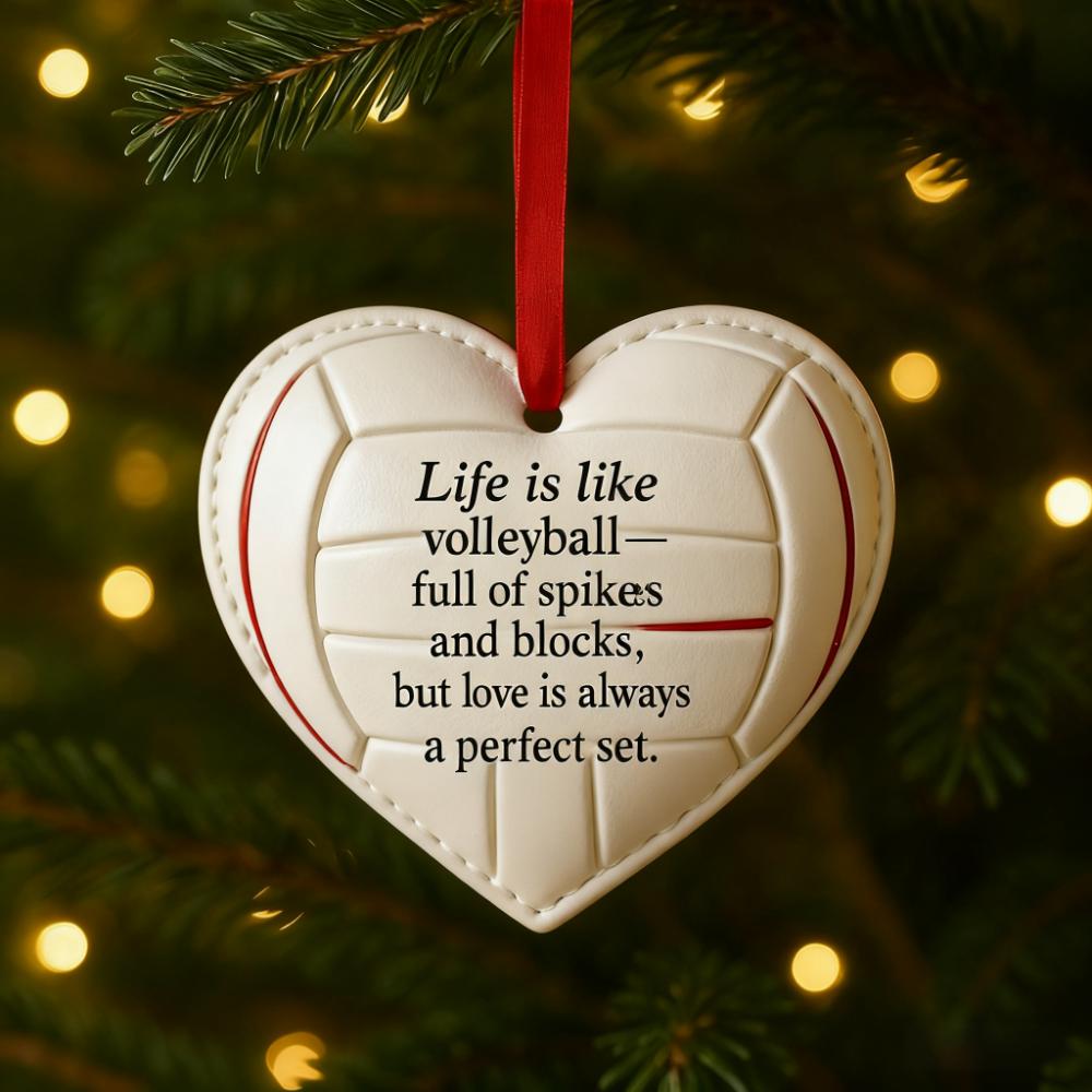 Heart-shaped Baseball Ornaments