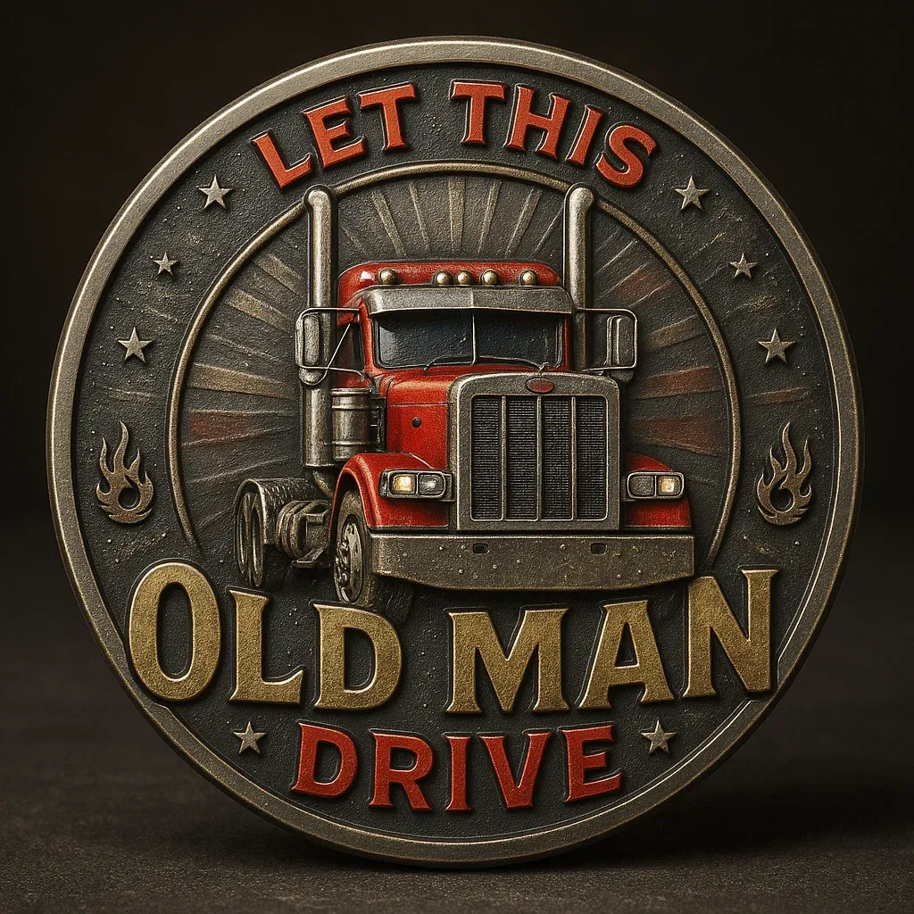 Old Man Trucker Commemorative Coin
