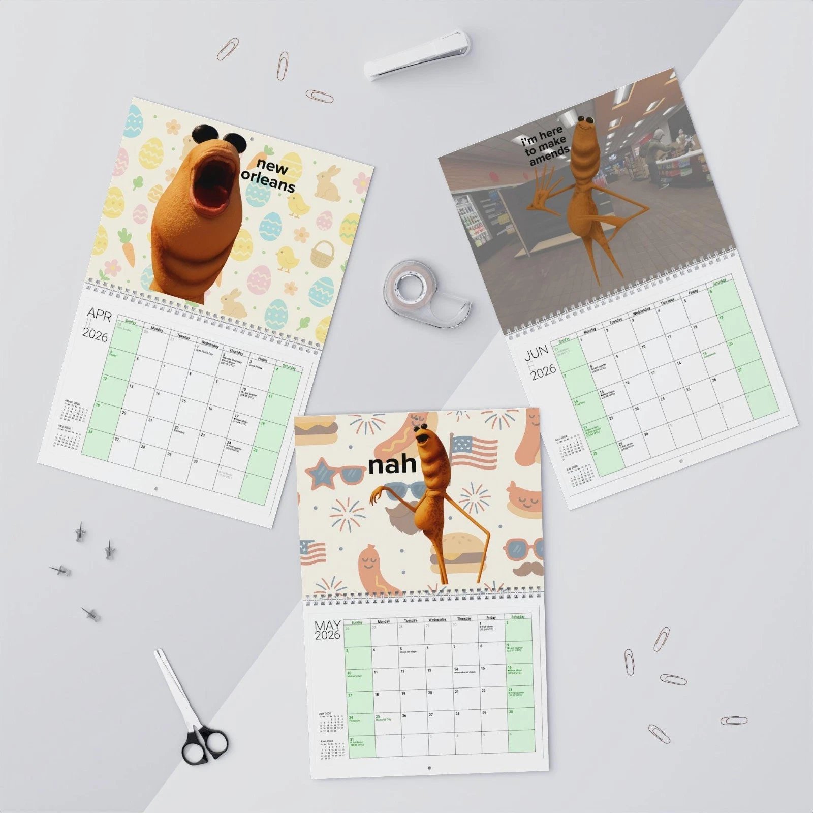 Robert the Bug 2026 Meme Calendar