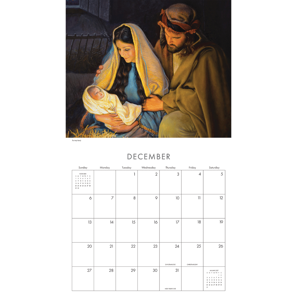 2026 Greg Olsen Faith-Based Wall Calendar