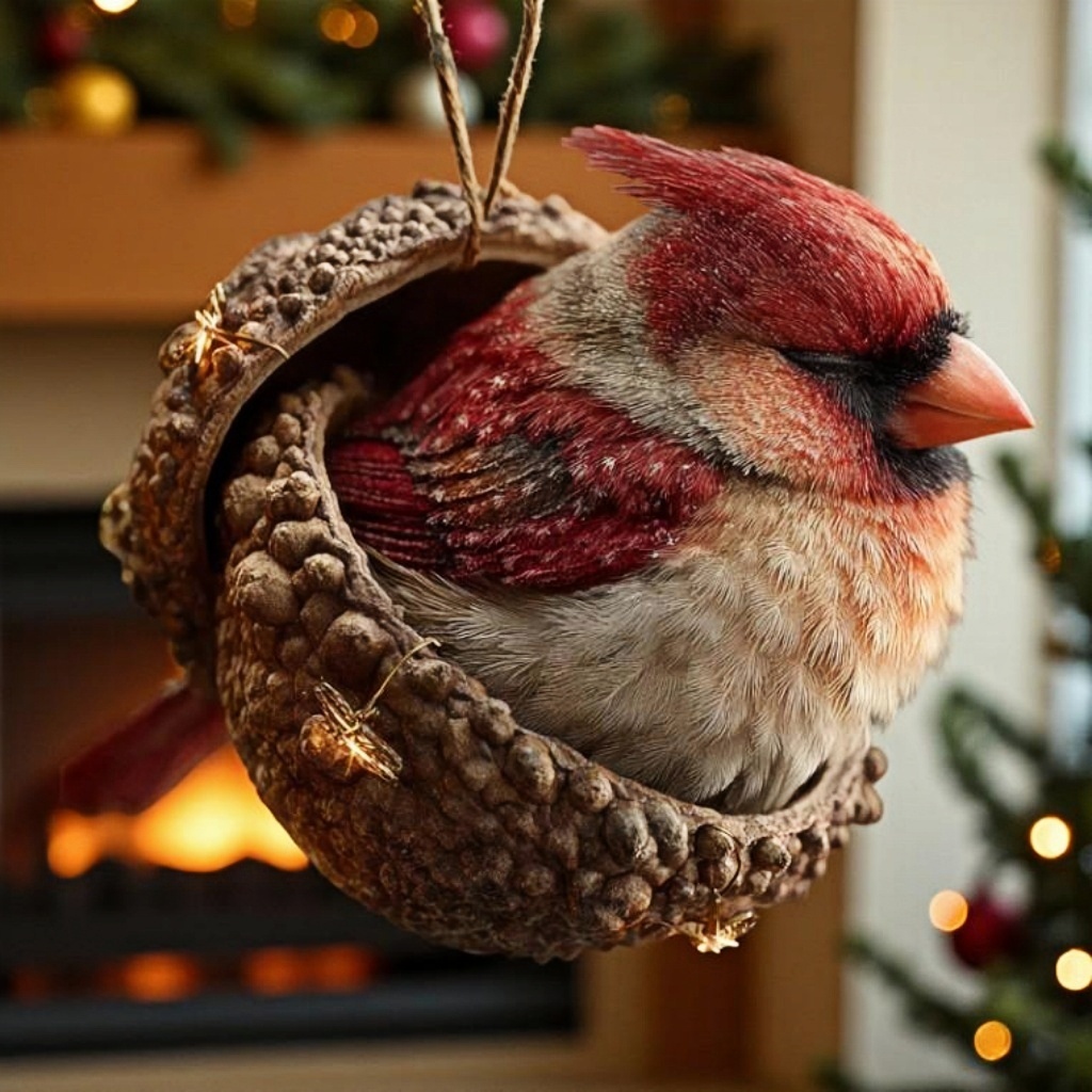 Forest Animal Acorn Christmas Ornaments