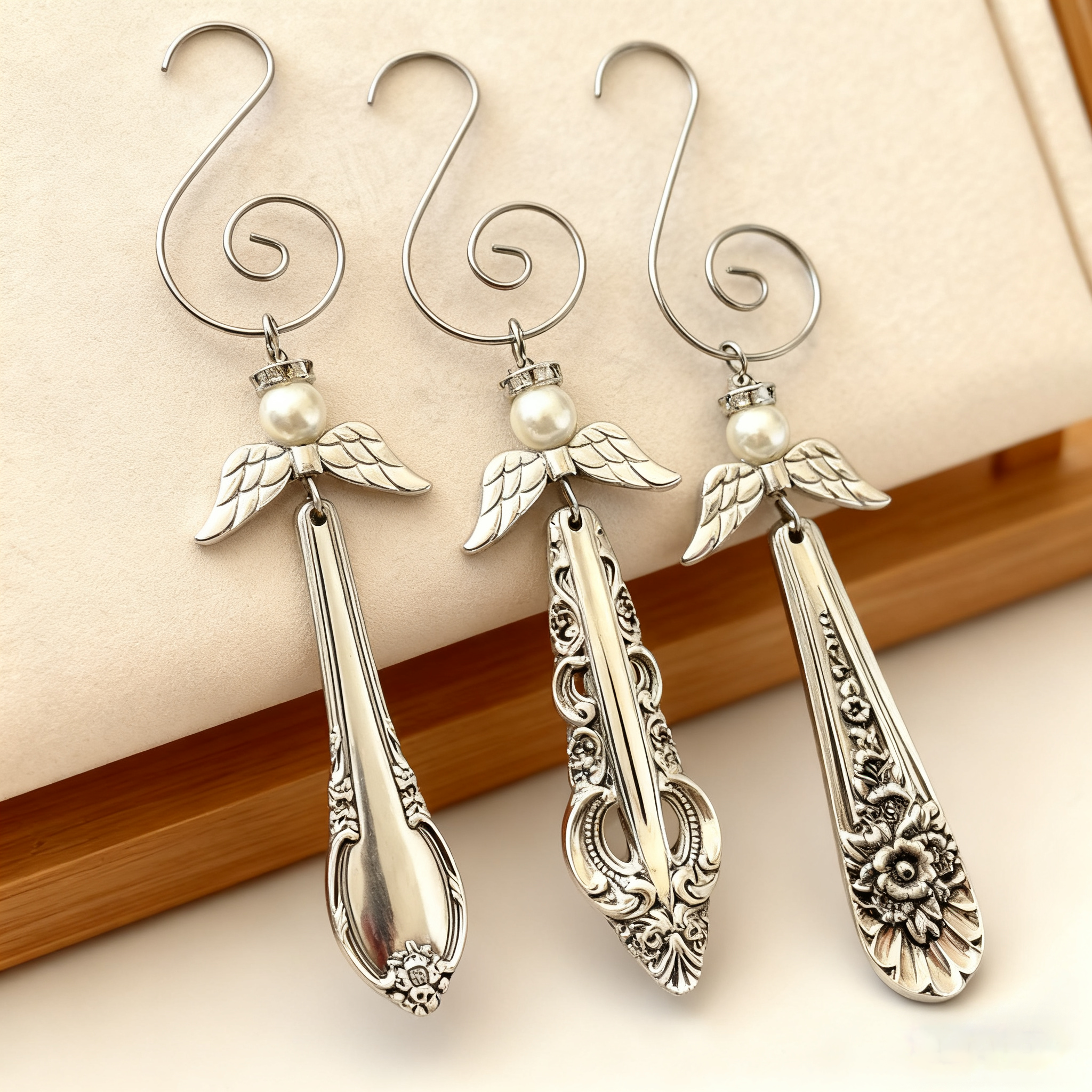 🌟Vintage Silverware Angel Christmas Ornament