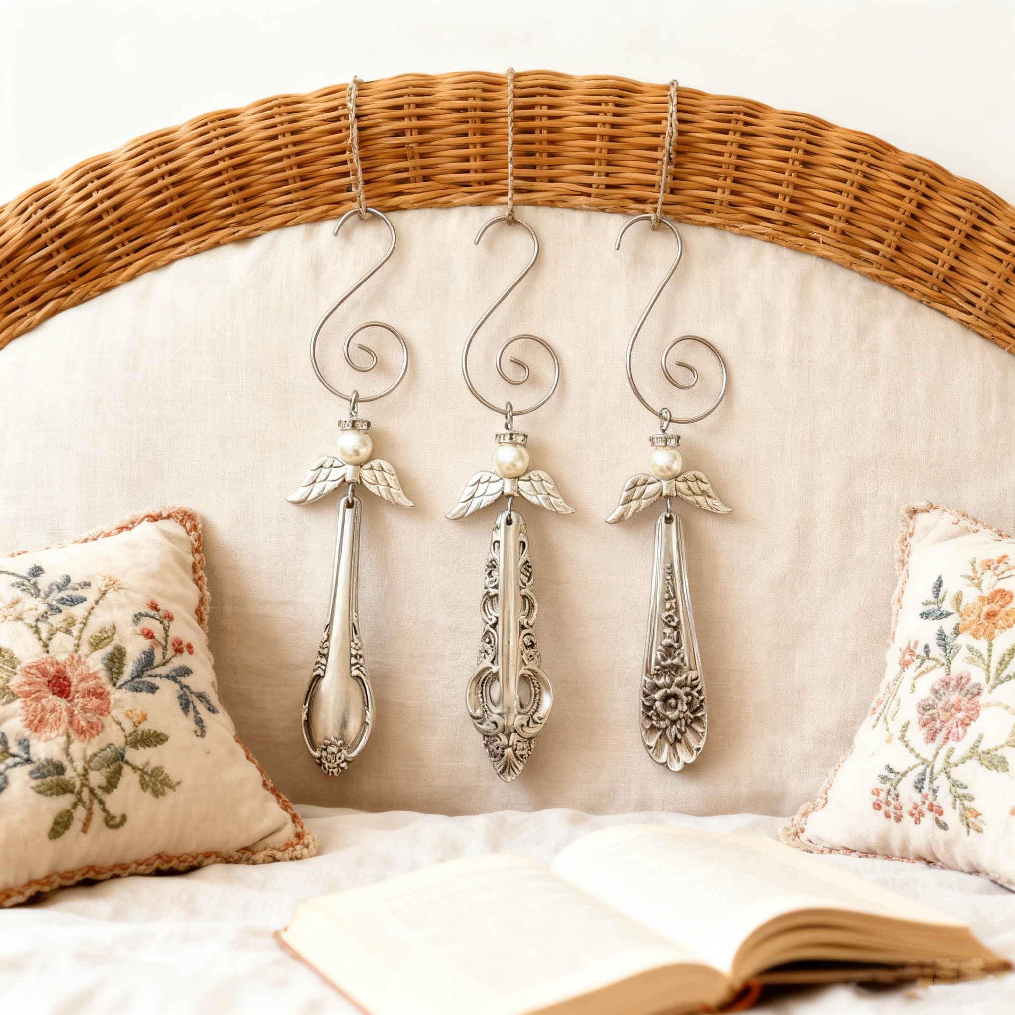 🌟Vintage Silverware Angel Christmas Ornament