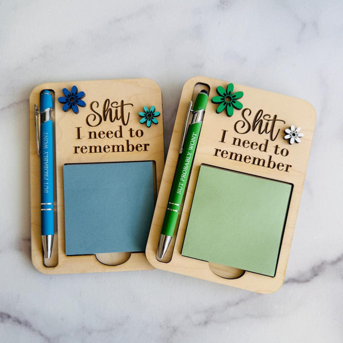 The "Shit I Need to Remember" Sticky Note Holder – The Perfect Gag Gift for Your Most Forgetful Coworker (and Yourself)