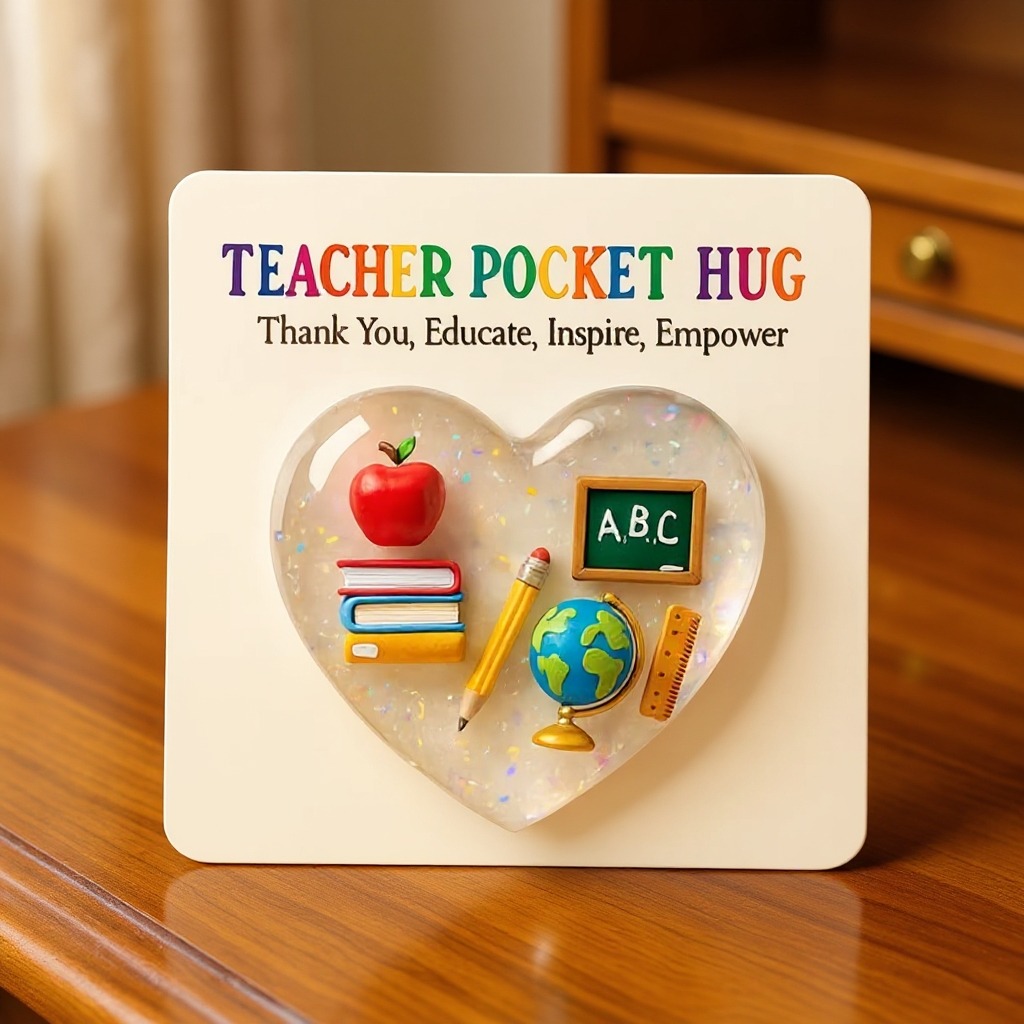 Teacher Pocket Hug Keepsake: A Tiny, Heartfelt Thank You for Your Favorite Educator 🎒💝