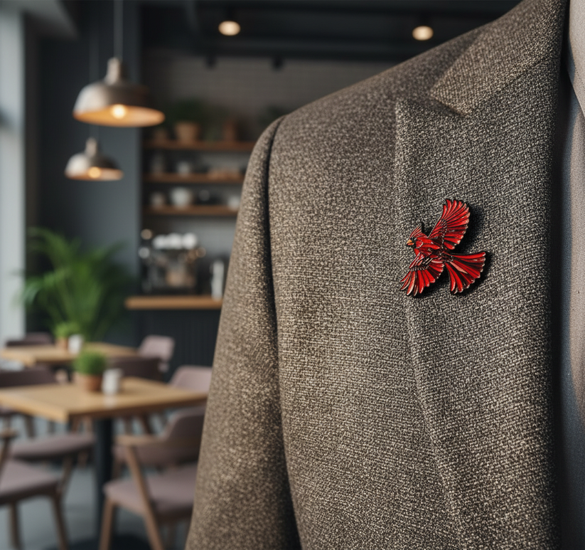 🎁Stained Glass Wildlife Enamel Pins