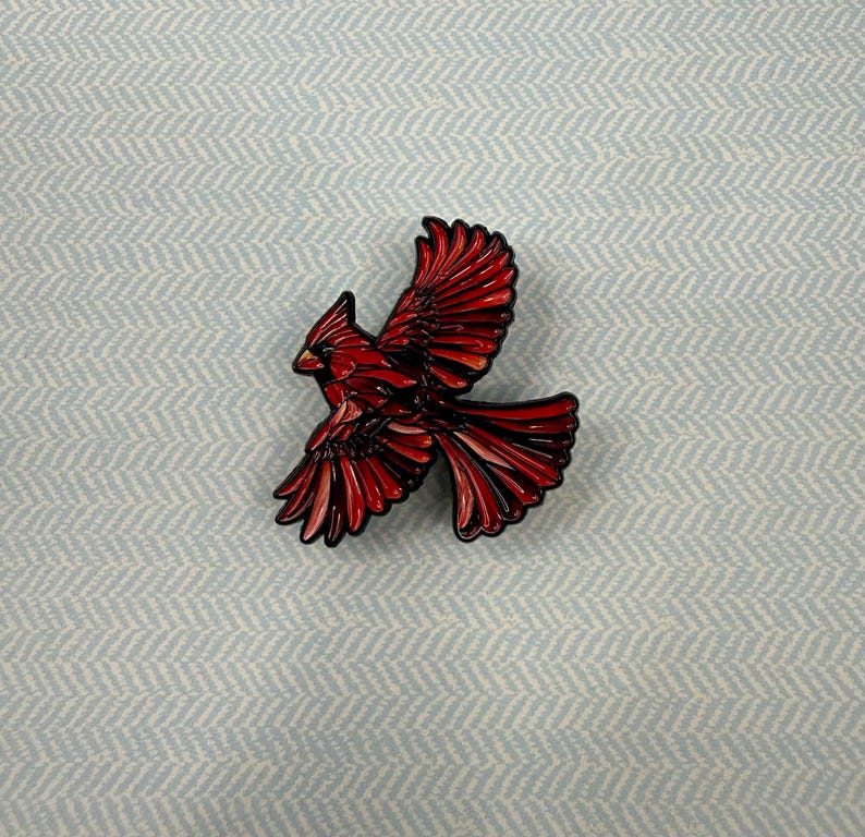 🎁Stained Glass Wildlife Enamel Pins