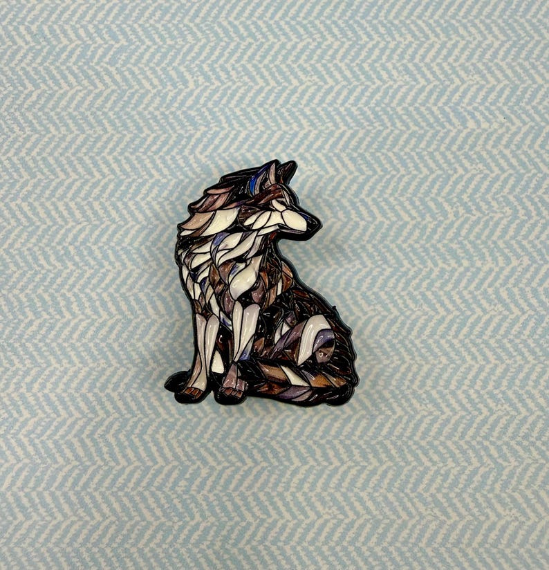 🎁Stained Glass Wildlife Enamel Pins