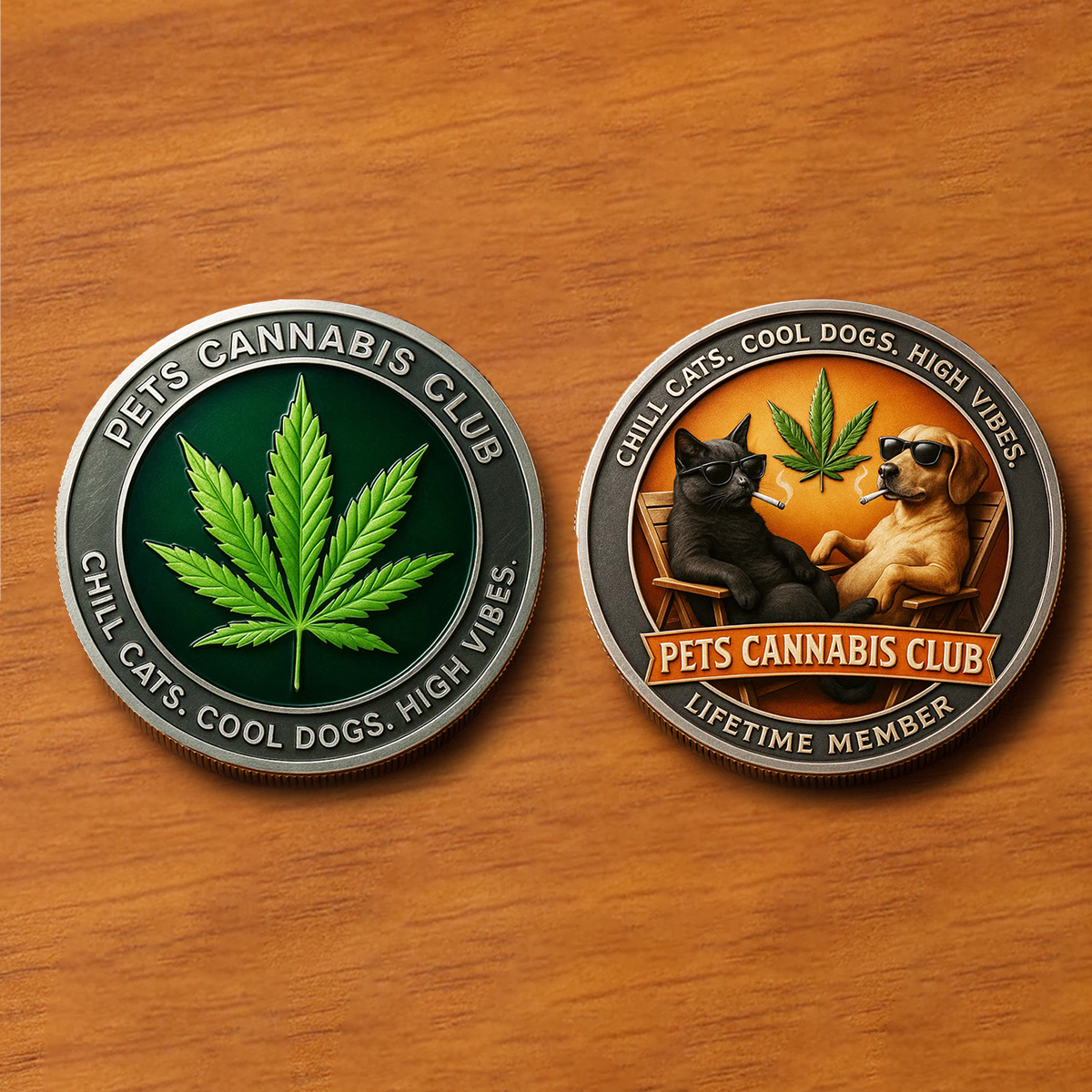 Pets Cannabis Club Commemorative Coin