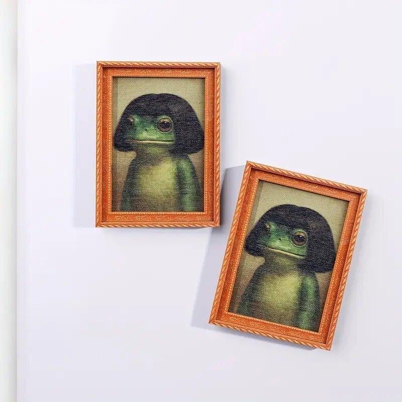 Playful Frog Fridge Magnet