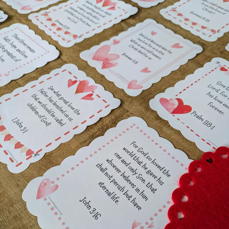 🔥🔥New Year 50% Off--Christian Valentines Love Scripture Cards