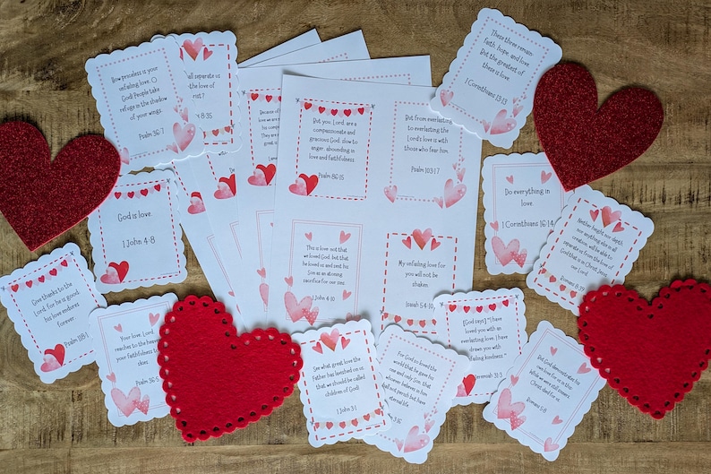🔥🔥New Year 50% Off--Christian Valentines Love Scripture Cards