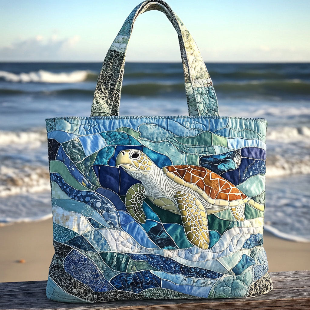 Last Day Promotion 50% OFFTurtle Quilted Tote Bag