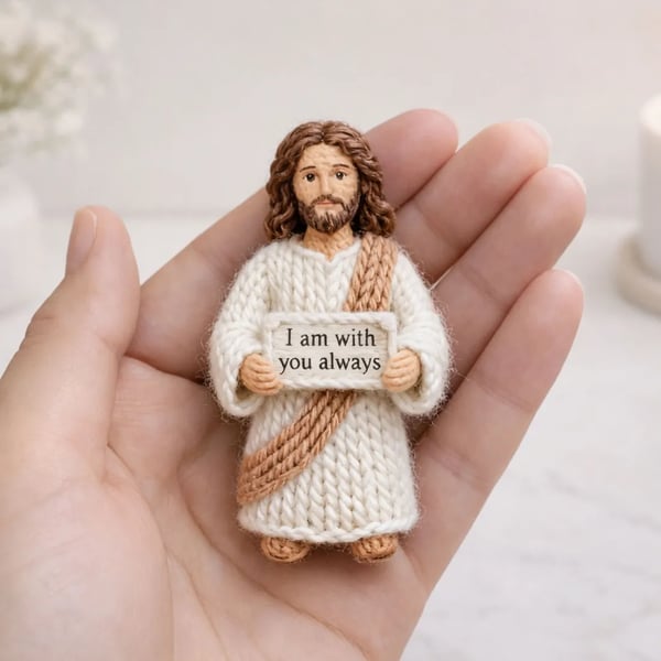✝️Handmade Crochet Virgin Mary – “Hail Mary, Full of Grace”🙏