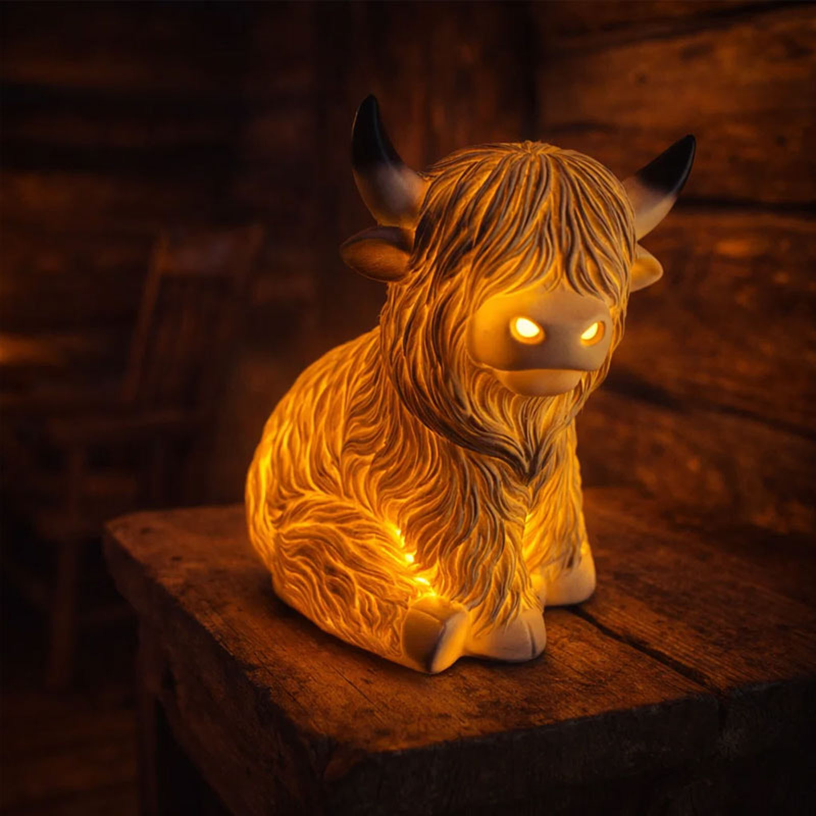 🐮✨Light-Up Highland Cow Outdoor Decor