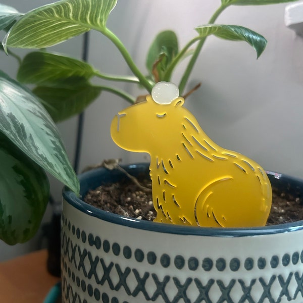 Capybara Plant Buds Plant Stakes
