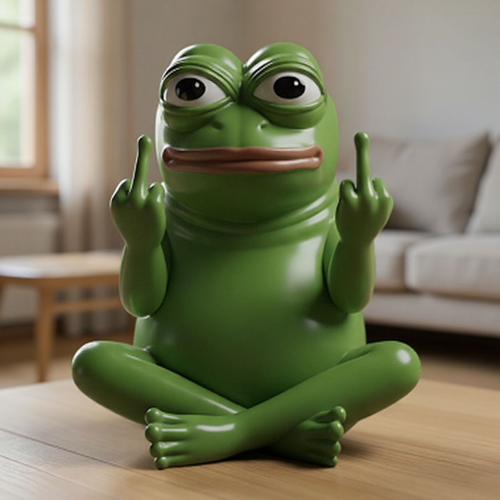 🐸Double Trouble Pepe Resin Figurine 