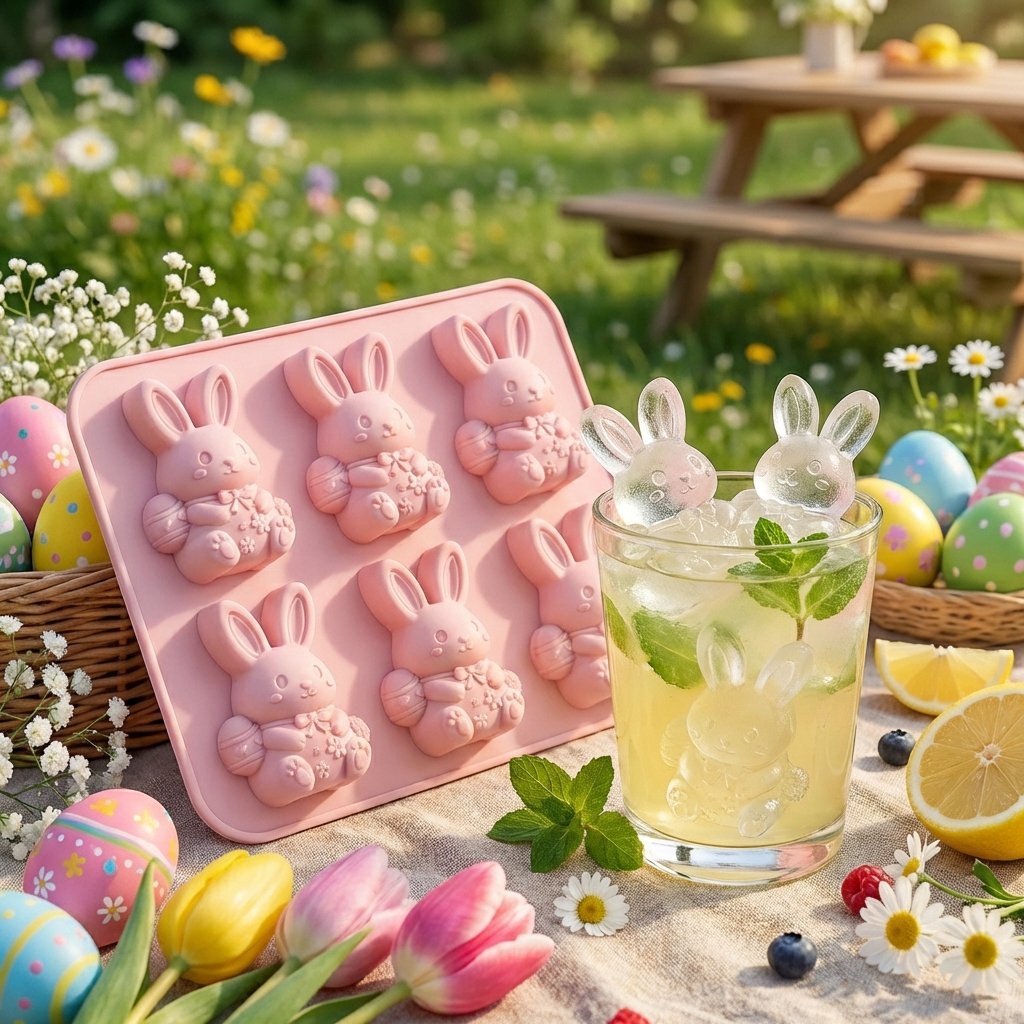 6-Cavity 3D Ice Cube & Dessert Mold