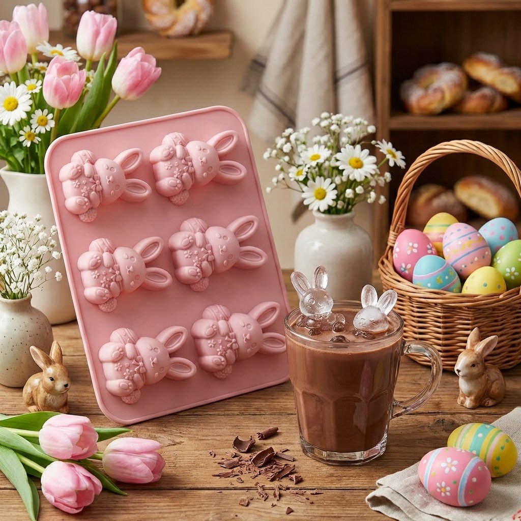 6-Cavity 3D Ice Cube & Dessert Mold