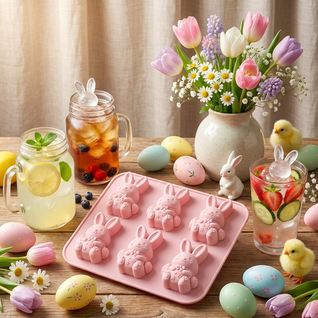 6-Cavity 3D Ice Cube & Dessert Mold