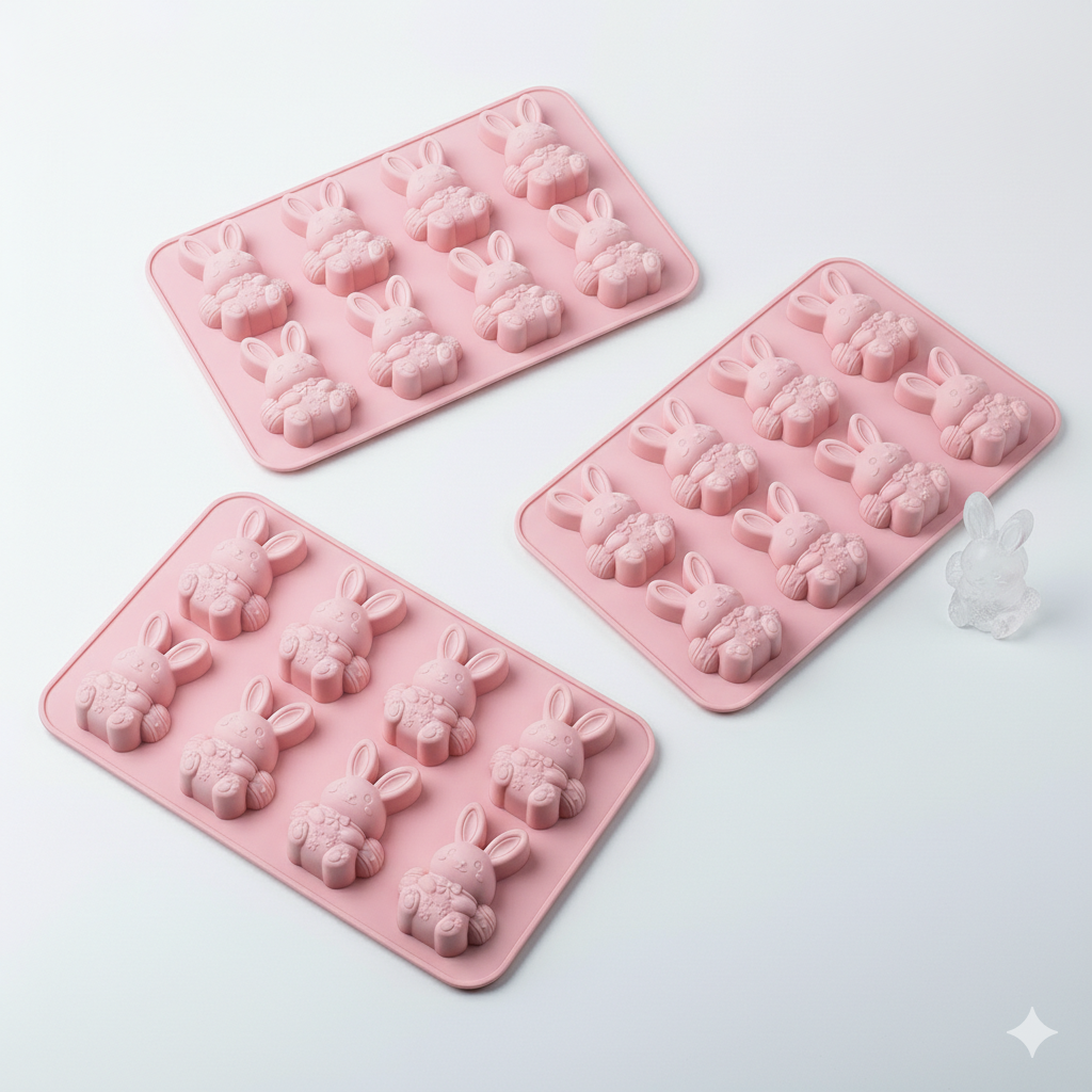 6-Cavity 3D Ice Cube & Dessert Mold