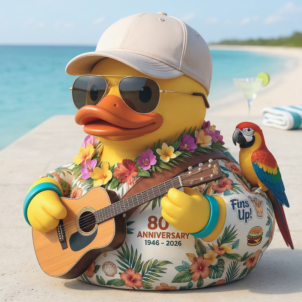 Jimmy Buffett 80th Anniversary Duck