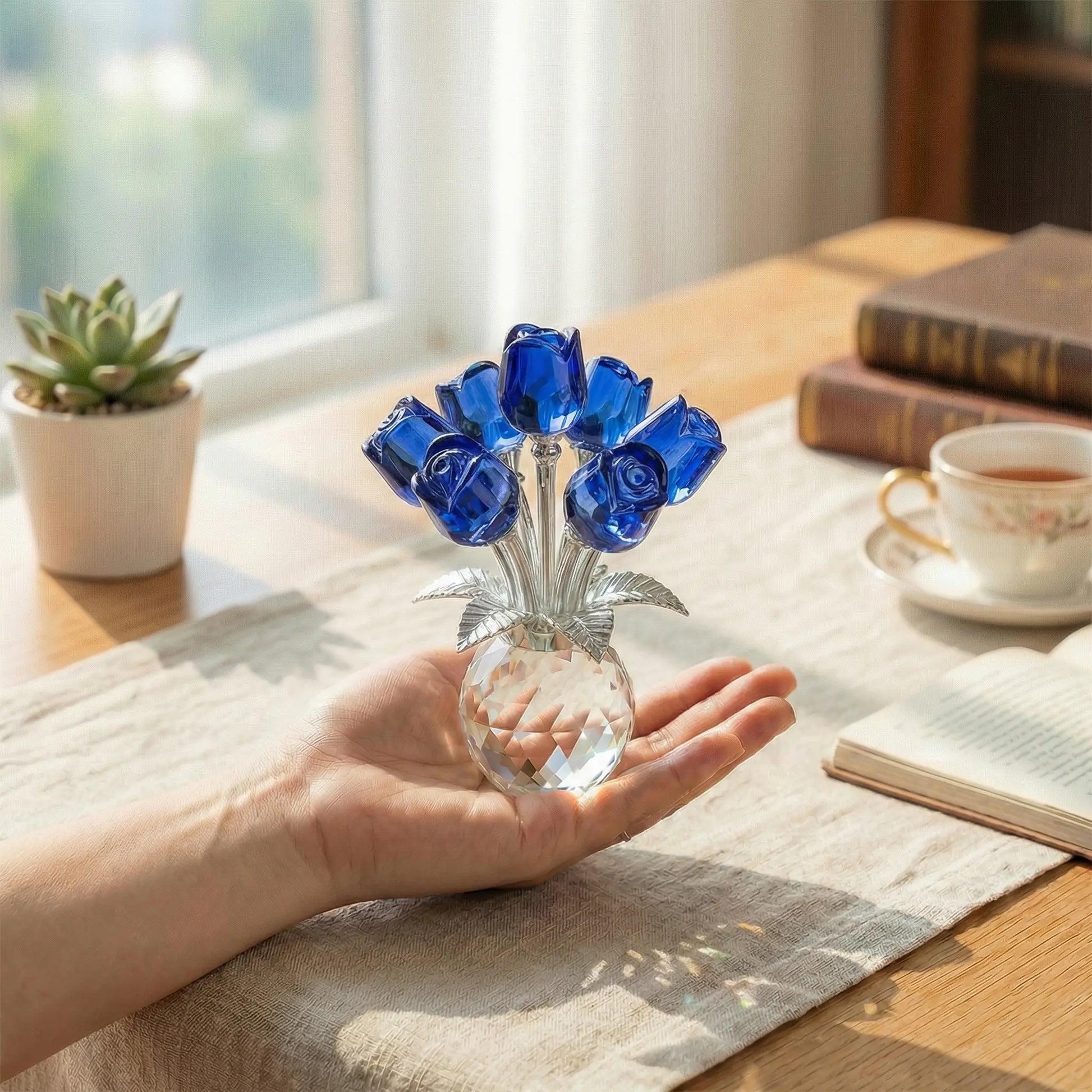 🔥2026 Mother's Day Gifts 50% Off--🌹Colorful Crystal Rose Bouquet | Perfect Gift for Her & Home Decor